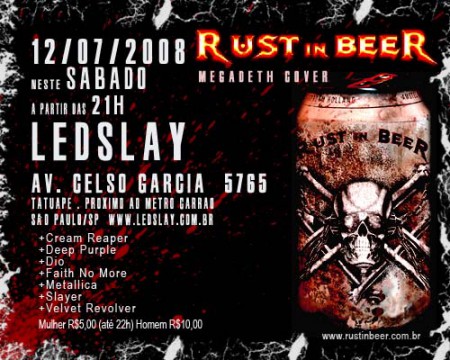 Primeira apresentação na Led. Dia Mundial do Rock, 2008